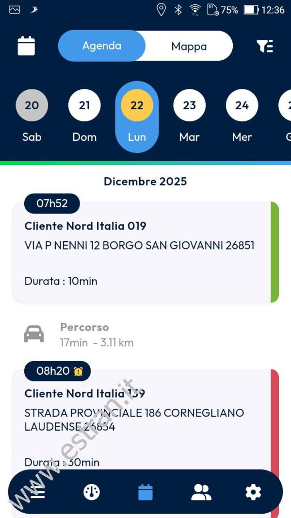 Agenda interventi
